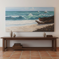 Óleo Costa Turquesa – Óleo Original (70x140cm)