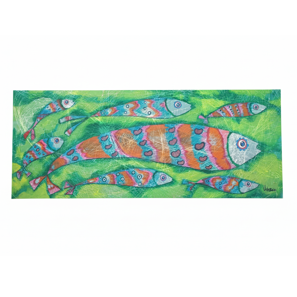 Óleo Marea de Colores – Óleo Original (60x150cm)