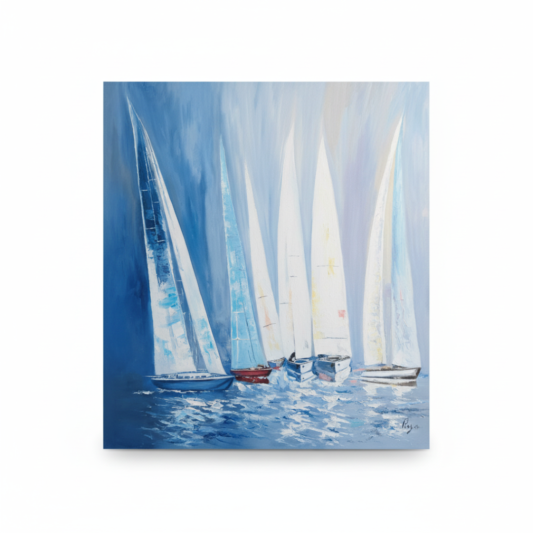 Óleo Viento en Popa – Óleo Original (90x120cm)