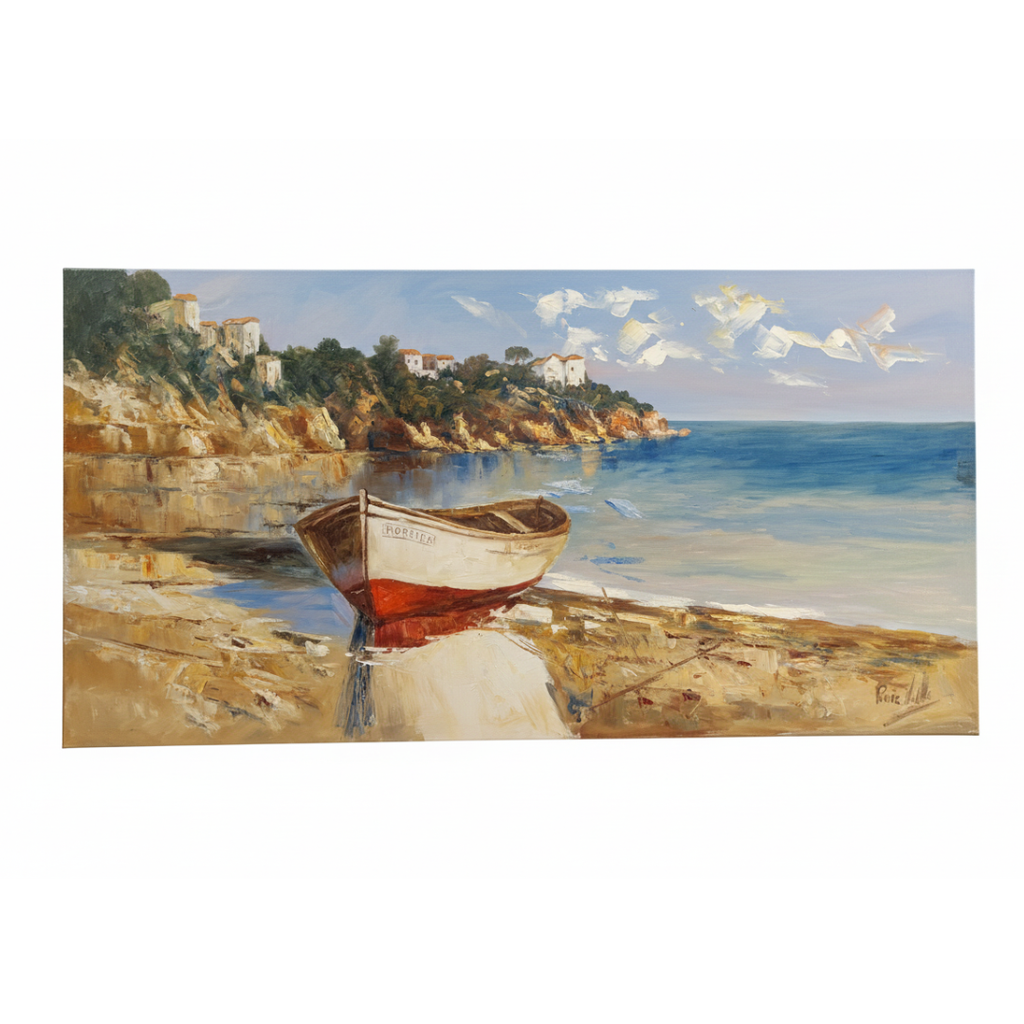 Óleo Refugio en Moraira – Óleo Original (80x150cm)