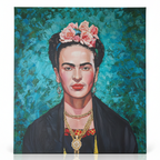 Óleo Esencia de Frida – Óleo Original (120x120cm)
