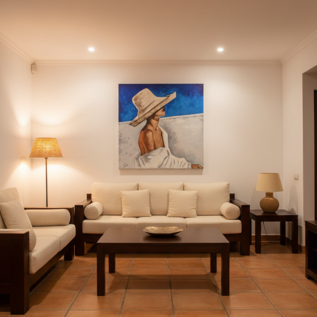 Óleo Galope de Fuego – Óleo Original (120x120cm)