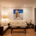 Óleo Galope de Fuego – Óleo Original (120x120cm)