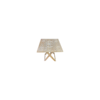 Veta Viva – Set de Mesa y Taburete con Grabados Artesanales