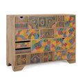Cómoda Mosaico de 14 Relatos – Mango y Policromía Artesanal (120 cm)