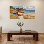 Óleo Refugio en Moraira – Óleo Original (80x150cm)