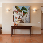Óleo Nobleza en Azabache – Óleo Original (100x100cm)