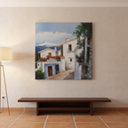 Óleo Pueblos Blancos – Óleo Original (100x100cm)