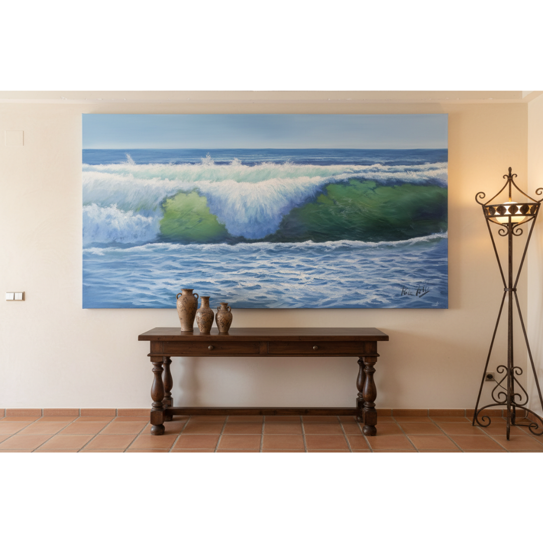Óleo Olas – Óleo Original (80x150cm)