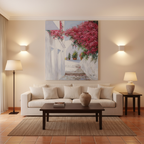 Óleo Mirada del Norte – Óleo Original (90x90cm)