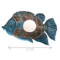 Espejo Gran Estela Marina – Diseño Pez (75 cm)