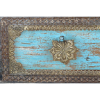 Arca Legado Compacto – Baúl de Mango y Bronce (80 cm)