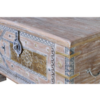 Arca Esencia Colonial – Baúl de Mango y Bronce (80 cm)