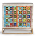 Aparador Palacio de Al-Ándalus – Mango, Azulejo y Bronce (90 cm)