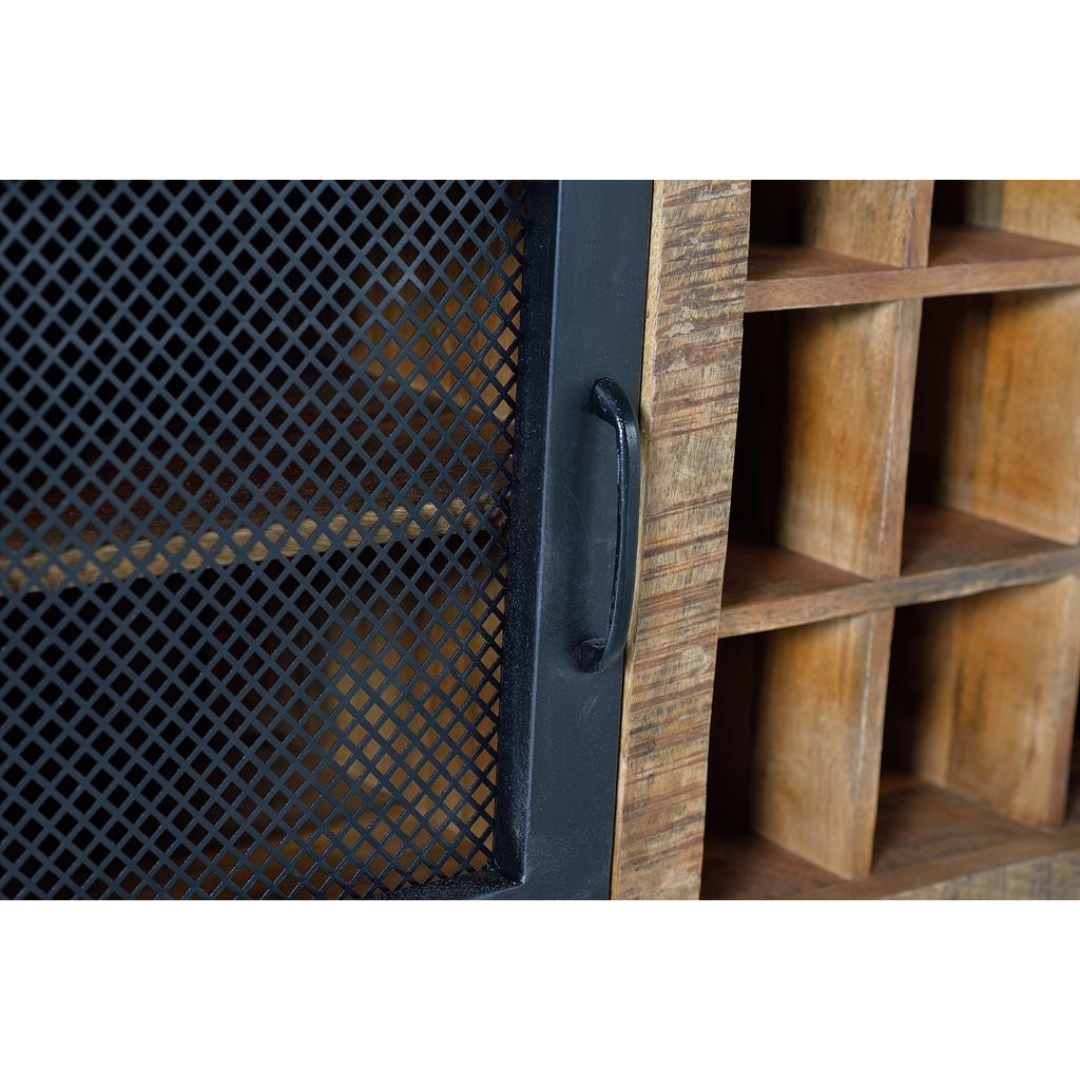 Aparador Forja y Veta – Estilo Industrial en Mango Natural (150 cm)