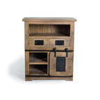 Aparador Atelier Compact – Mango Industrial con Puerta Corredera (75 cm)
