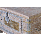 Arca Esencia Colonial – Baúl de Mango y Bronce (80 cm)