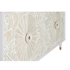Aparador Cuadrante Real – Mango Tallado de 4 Puertas (190 cm)
