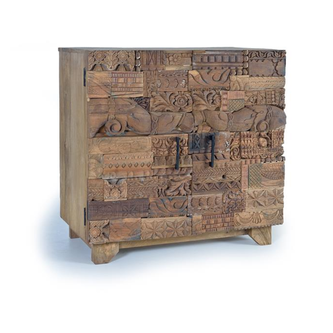 Aparador Legado Natural – Mango y Madera Recuperada (90 cm)