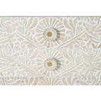 Cómoda Relieve de Oriente – Mango Tallado de 6 Cajones (170 cm)