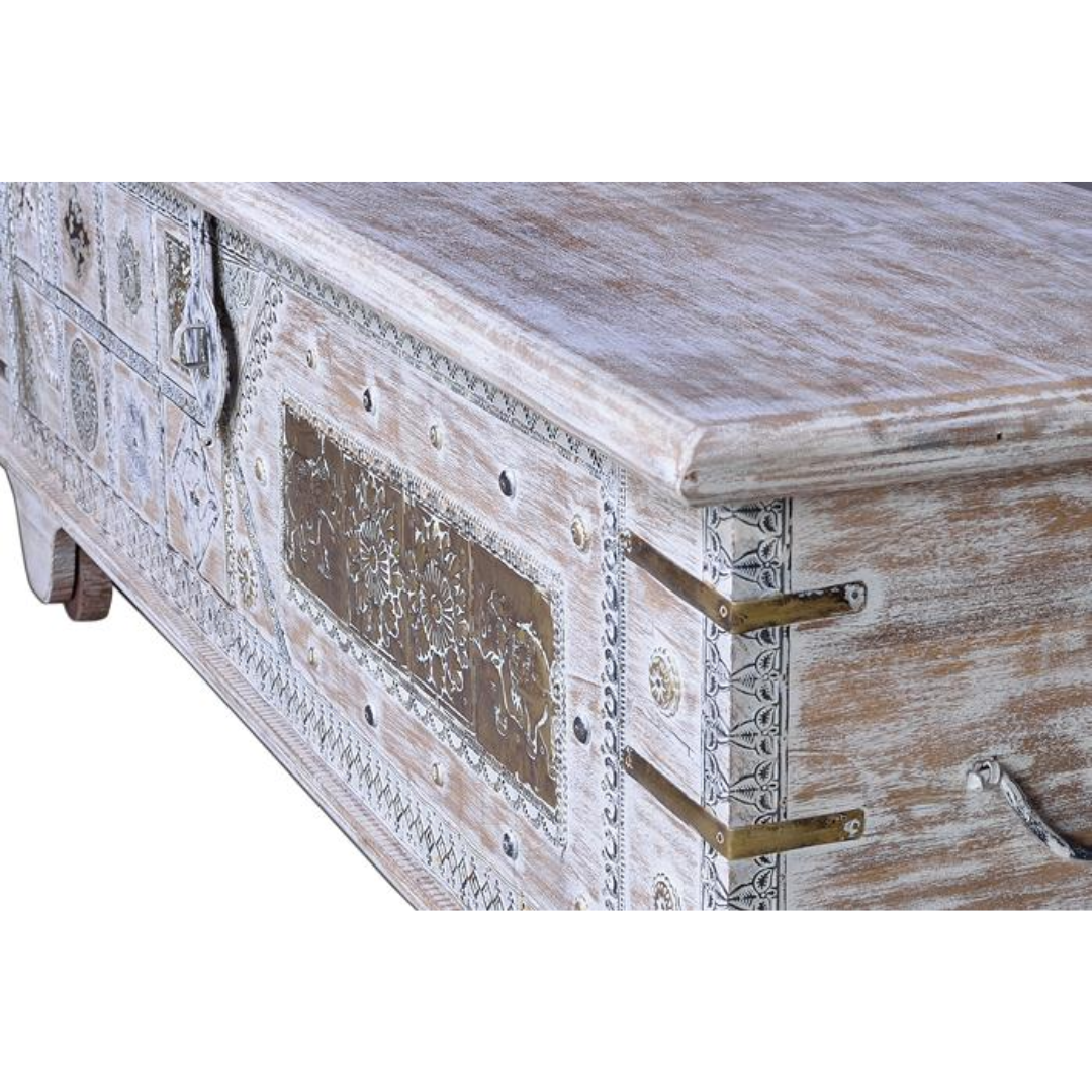 Arca Gran Horizonte – Baúl de Mango y Bronce XL (146 cm)