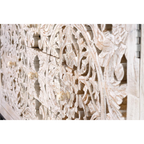 Aparador Ethereal Industrial – Mango Tallado y Base de Hierro (150 cm)