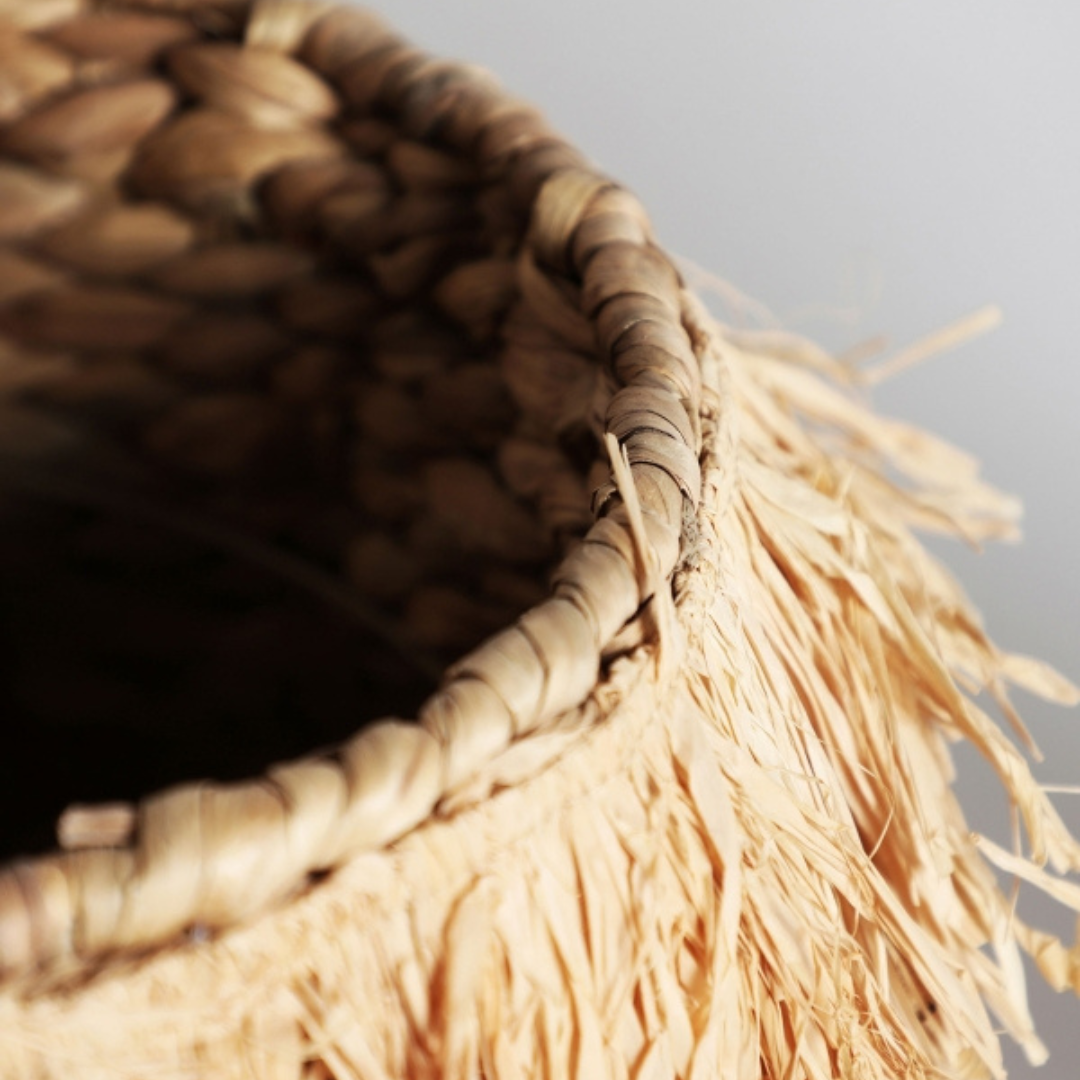Decorative Baskets KALAYA Set of 2 in Natural Fiber