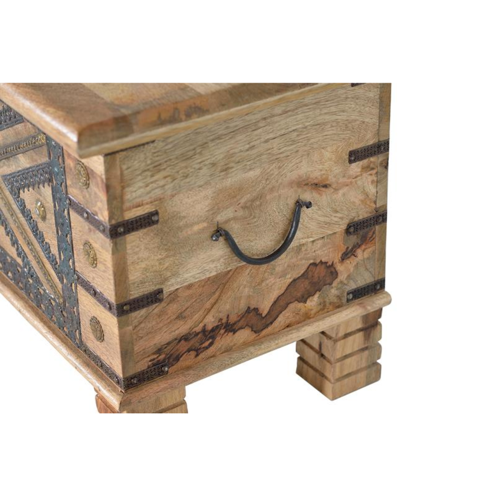 Arca Raíces de Mango – Baúl en Madera Natural (116 cm)