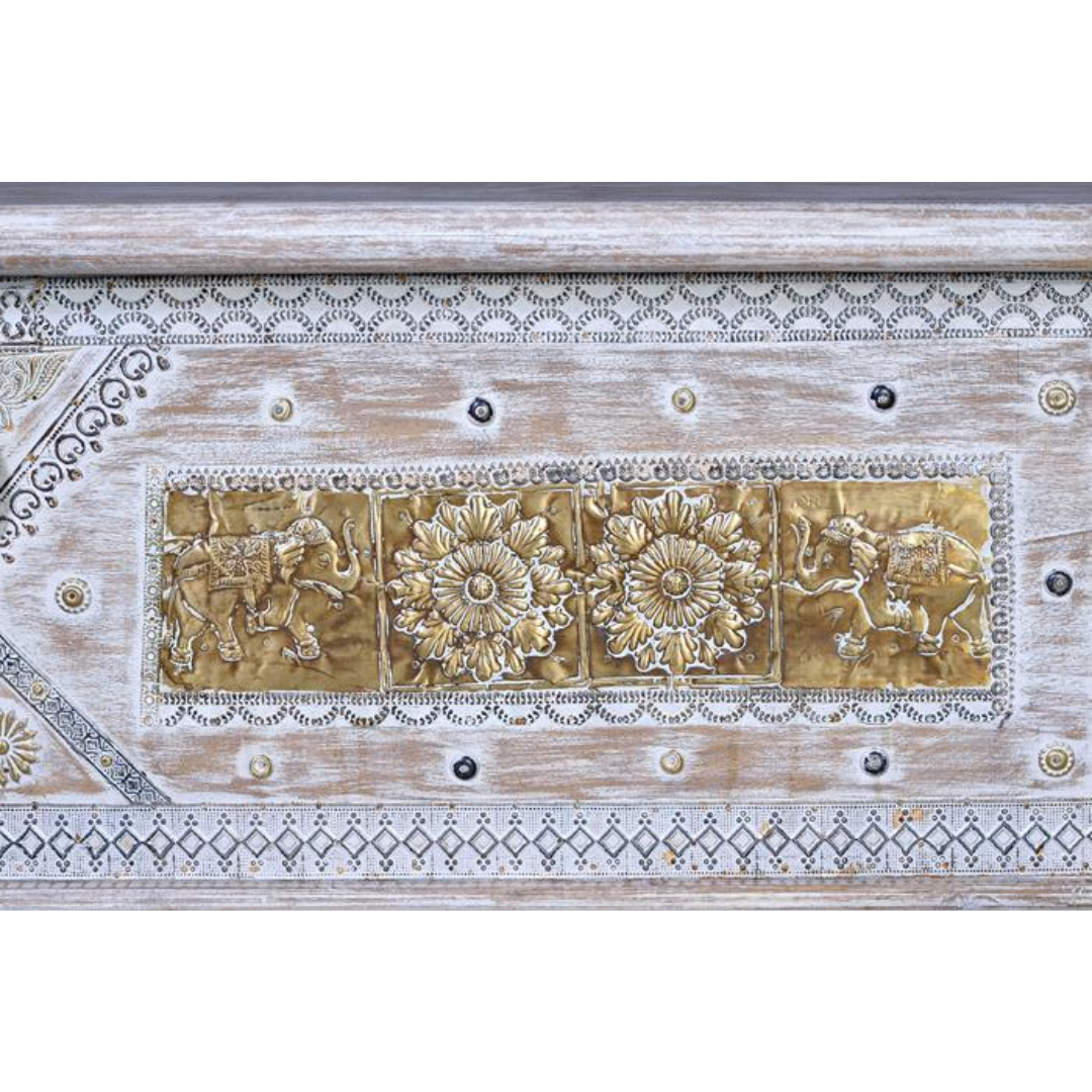 Arca Gran Horizonte – Baúl de Mango y Bronce XL (146 cm)
