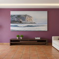 Óleo Centinelas de la Bahía – Óleo Original (80x150cm)
