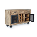 Aparador Forja y Veta – Estilo Industrial en Mango Natural (150 cm)