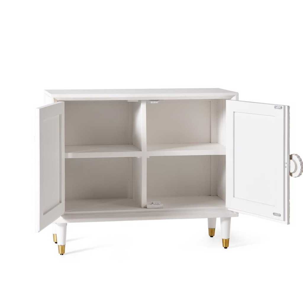 Consola Filigrana de Mango – Madera Tallada a Mano (90 cm)