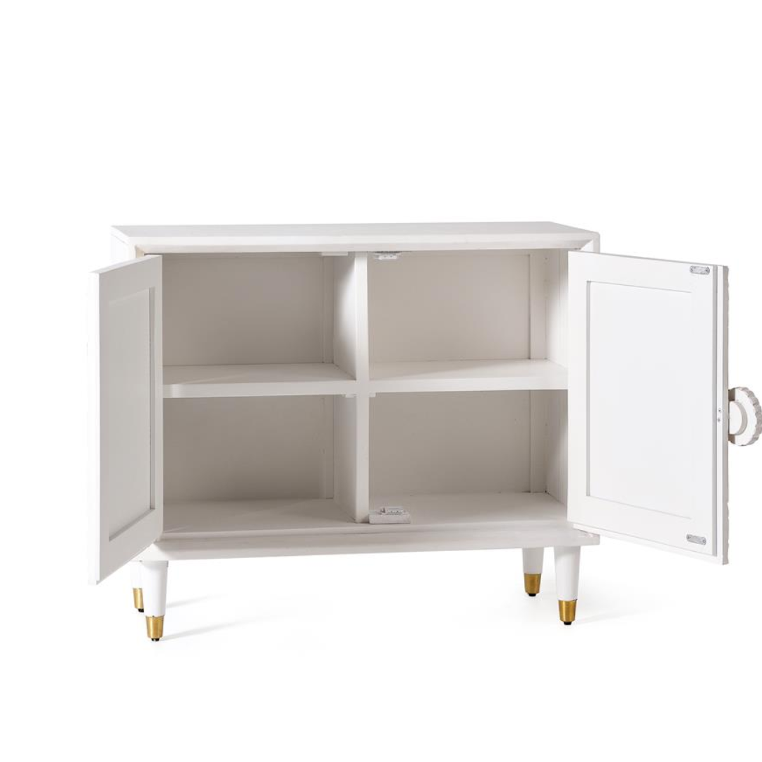 Consola Filigrana de Mango – Madera Tallada a Mano (90 cm)