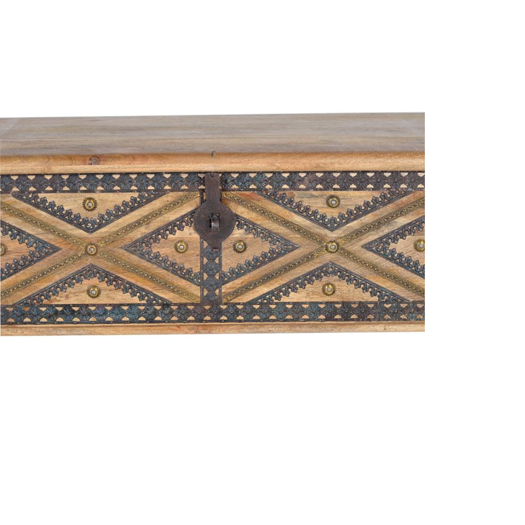 Arca Raíces de Mango – Baúl en Madera Natural (116 cm)