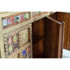 Aparador Zoco Real – Acacia, Azulejos y Bronce Repujado (150 cm)