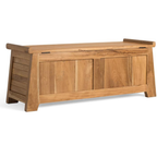 Arca Teca Pura – Baúl de Madera Maciza y Diseño Oriental (114 cm)