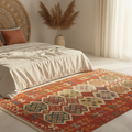 Alfombra Anatolia Crimson Garden – Algodón Reciclado Reversible
