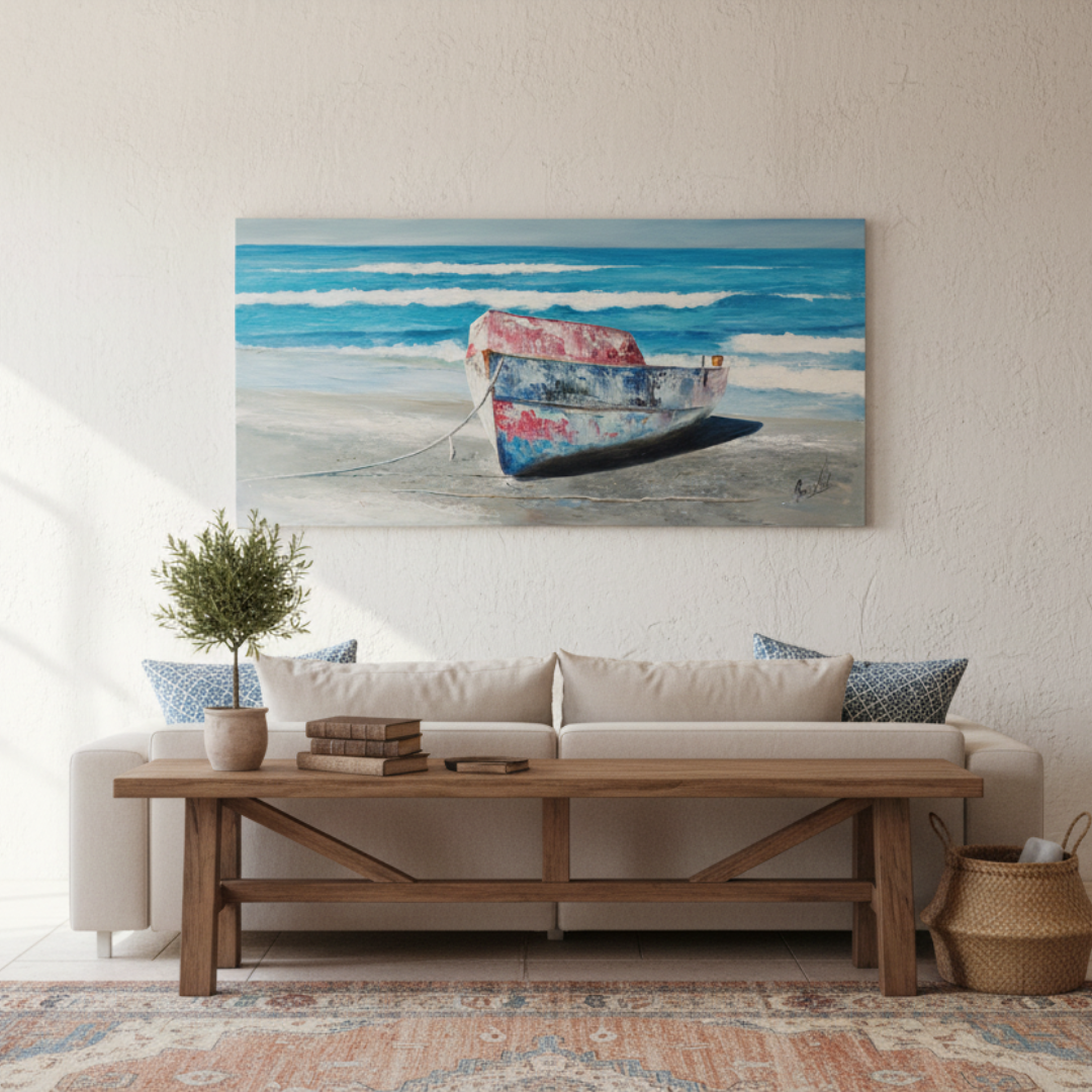 Óleo Amanecer en el Litoral – Óleo Original (60x120cm)