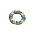 Aro Salvavidas Bahía Azul – Edición Limitada en Madera (40 cm)