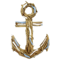 Ancla Raíz del Océano – Escultura de Madera Flotan (50 cm)